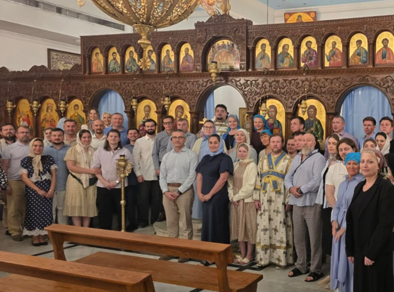 Богослужение в эмирате Абу-Даби на праздник Покрова Божией Матери.