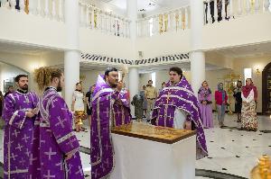 Освящение новой храмовой иконы святителя Спиридона Тримифунтского. 