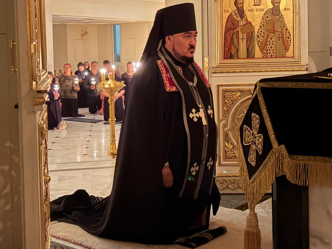 Чтение Великого покаянного канона преп. Андрея Критского в среду первой седмицы Великого поста. 